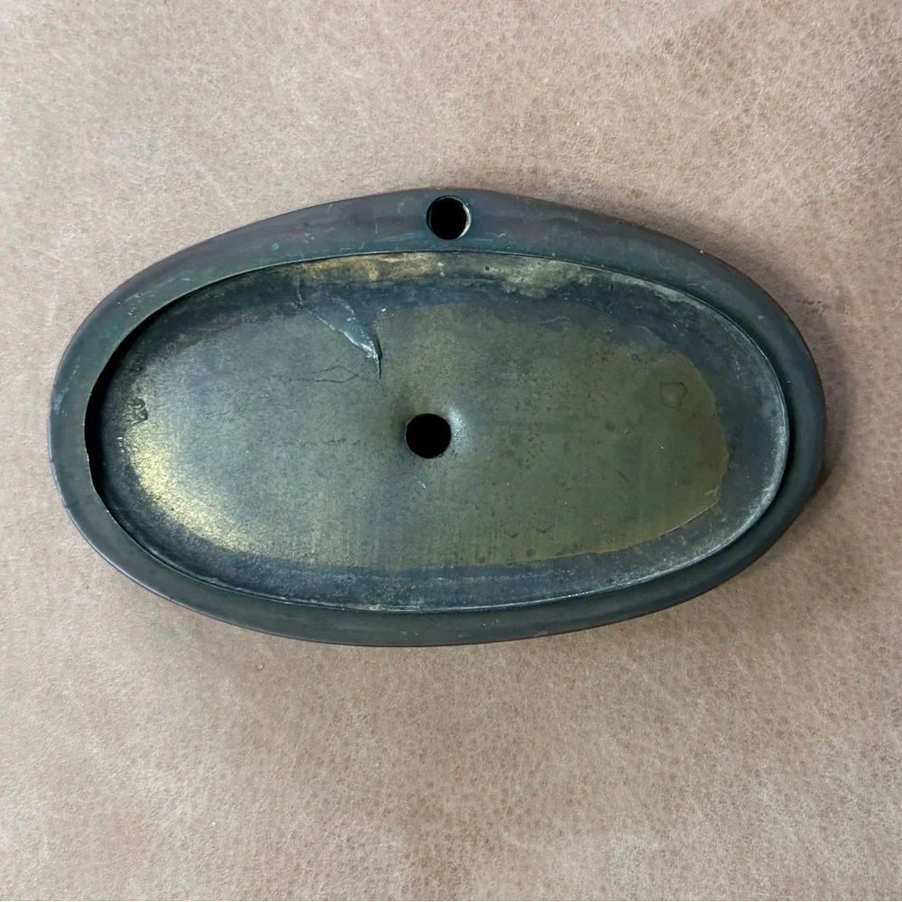 Vintage Metal Oval Tray